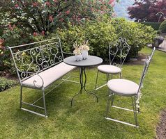 Gartenmöbel Metall/ Bank Stühle Tisch