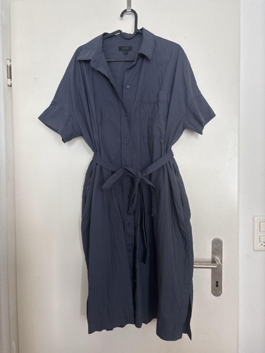 Cos Kleider: Blaugraues Kleid von cos – Gebraucht aus Zürich von linfri