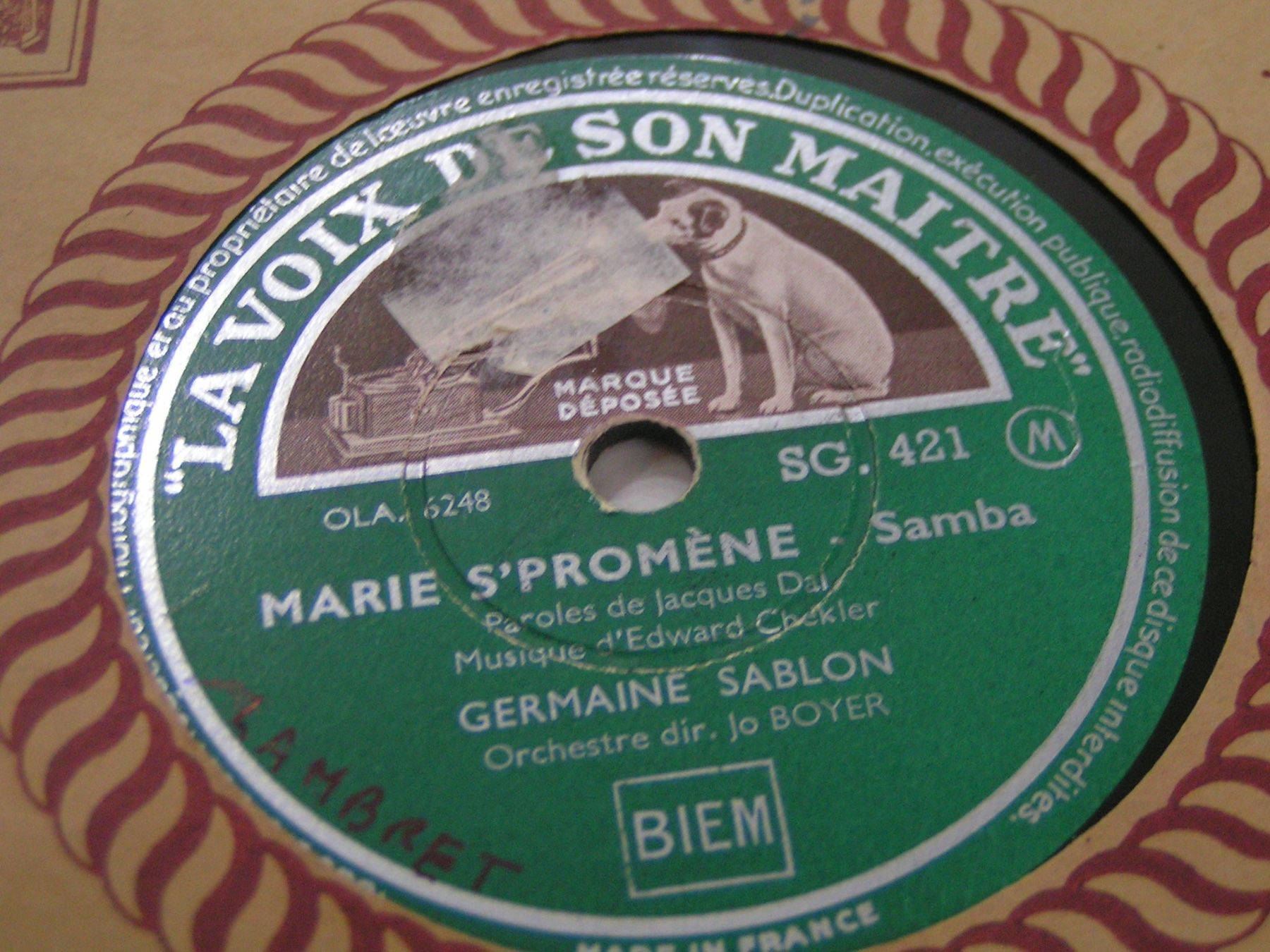 Dischi in vinile: DISQUES 78 TOURS – Usato da Lausanne venduto da Leag 8