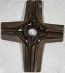 Grosse Designer Bronze Kreuzung Skulptur