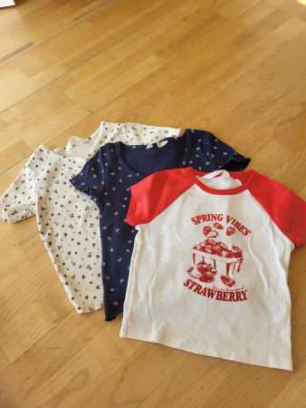 H&M Lot de 3 mini T-shirt    - 10-12 ans - 146cms