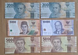 Banknoten aus Indonesien UNC