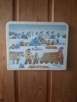 Mini Bild Bauernmalerei Winter * 16