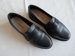 Neuwertig  DAMART Lederschuhe, Grösse 40 - scharz