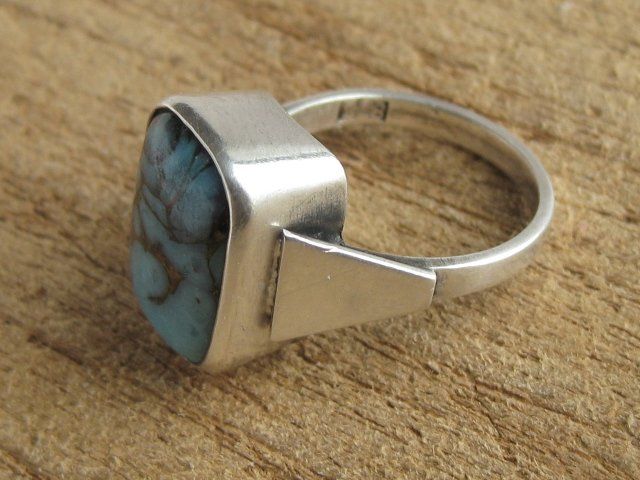 Anelli: Vintage Ring Silber 835 Türkis Gr. 50 – Usato da Ermatingen venduto da Decovin 3