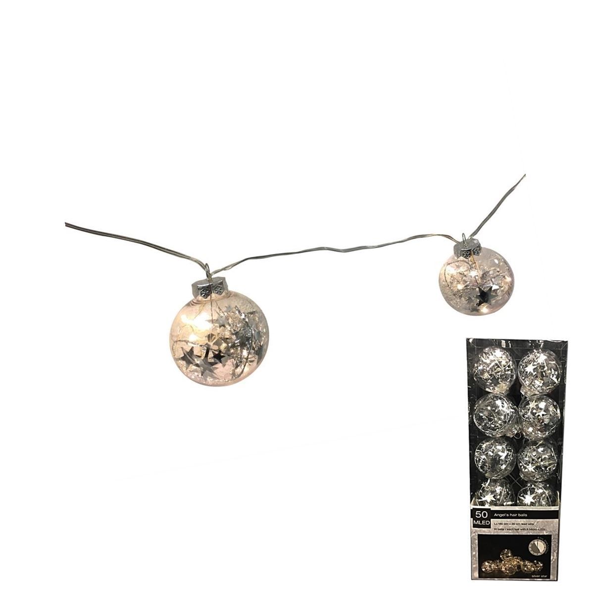 Ghirlande e barre luminose: Lichterkette 10 Led Christbaumkugeln – Nuovo e nell'imballaggio originale da Wettingen venduto da Swala