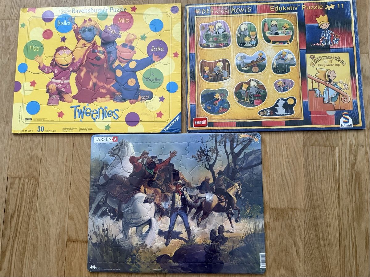 Puzzle: 3 Kinderpuzzle neu-originalverpackt! – Nuovo e nell'imballaggio originale da Wil SG venduto da man_jcm5