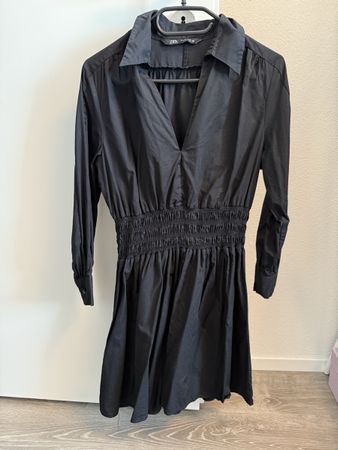 Schwarzes Zara Kleid, Gr. S, Hemdkleid