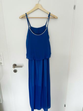 Blaues Sommerkleid royalblau, Gr. 40,