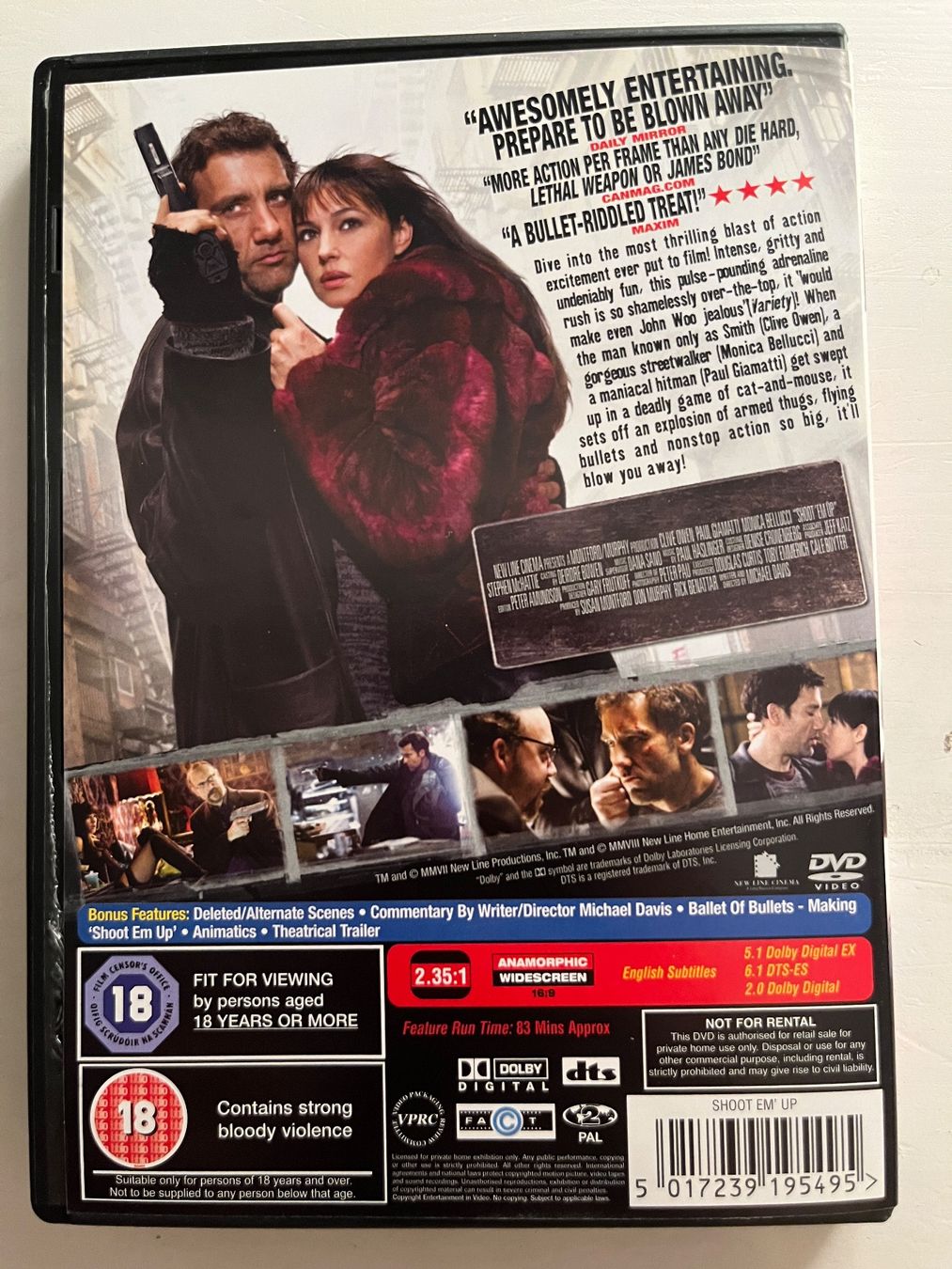 Tutti i DVDs: Shoot’em up DVD📀 – Usato da Sierre venduto da black.box 1