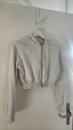 Bauchfreier Zip Hoodie