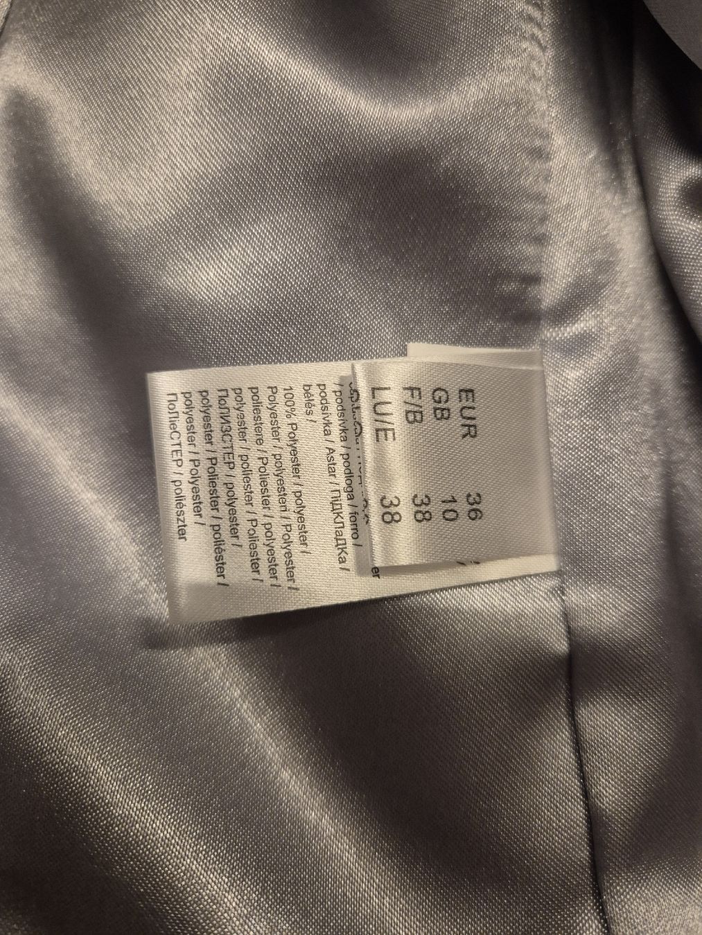 Jacken: Lederjacke silber,Grösse 36 – Gebraucht aus Villmergen von MONCHHICHI 2
