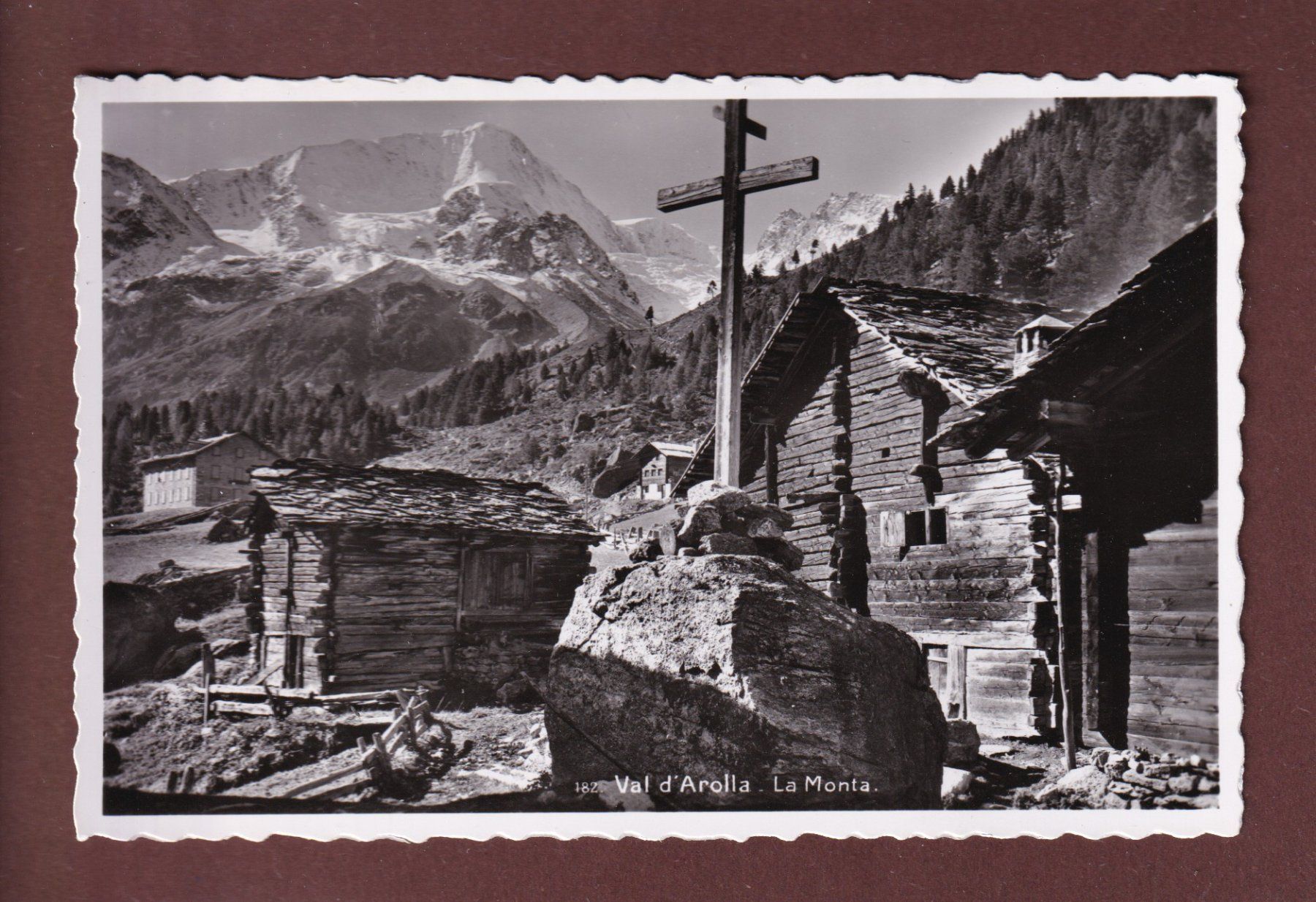 Cartoline postali: Val d'Arolla - LA MONTA – Usato da Pully venduto da nicecards