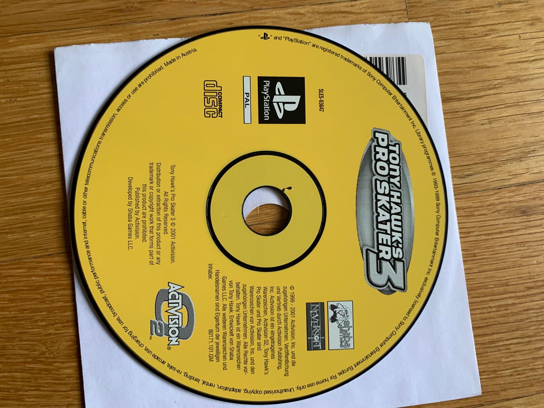 Sony Spiele: PS1 Klassiker Tony Hawk Skateboarding 3 – Gebraucht aus Bern von PatB1986