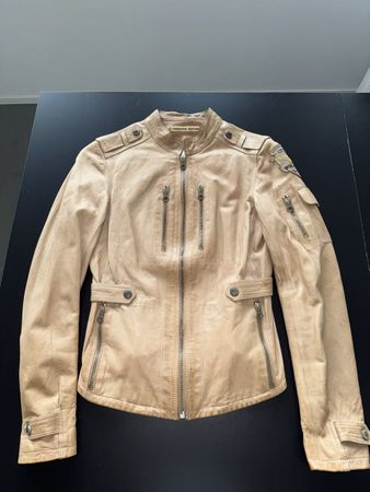 Aeronautica Militare Lederjacke, Beige, Top Zustand