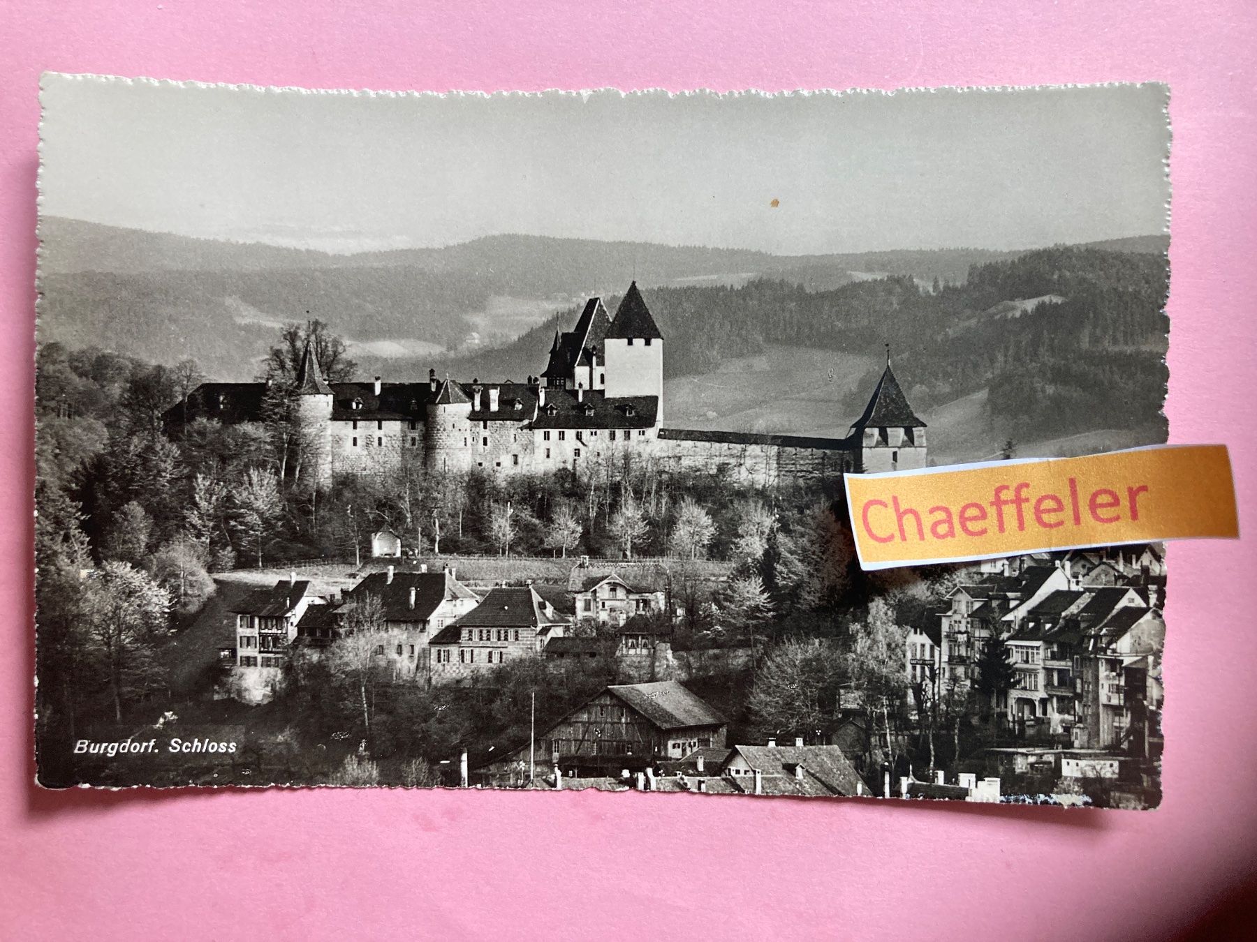 Ansichtskarten: Burgdorf. Schloss – Gebraucht aus Zürich von Chaeffeler