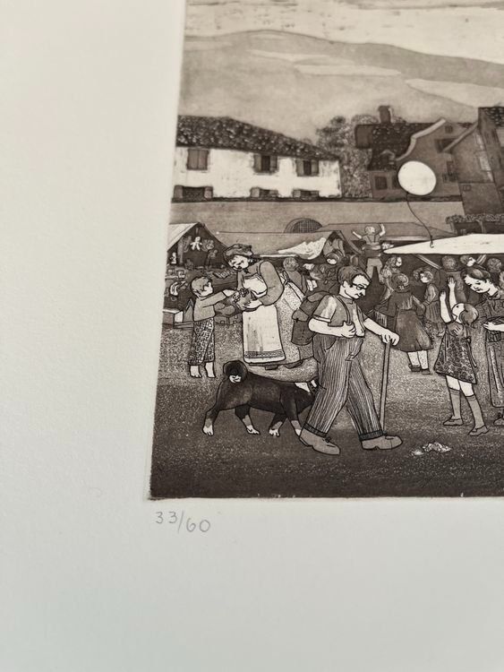 Grafica & Litografie: Lilly Langenegger RADIERUNG SIGNIERT NUMMERIERT – Usato da Gersau venduto da grafik-kunst 8