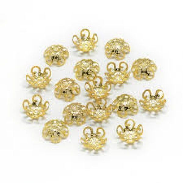 KNORR Prandell 216198562 Perlkappe 6mm Goldfarben 30St