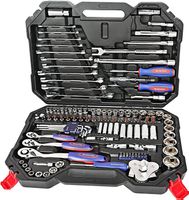 123tlg Steckschlüssel Satz & Schraubenschlüssel Set
