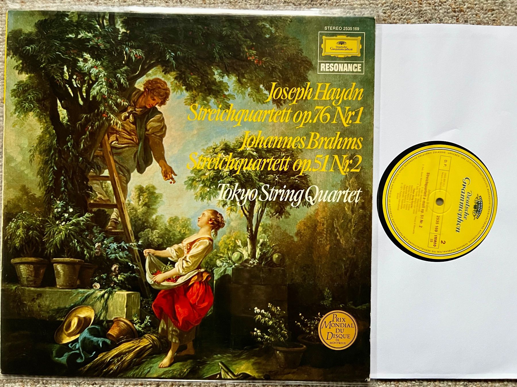 Dischi in vinile: Tokyo String Quartet - Haydn - Brahms - Streichquartett LP🛀 – Usato da Unterseen venduto da vinylmore