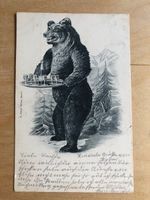 Antike Postkarte, Bärenkarte, 1902