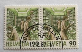 2 er Nr.742 mit Vollstempel St.Gallen