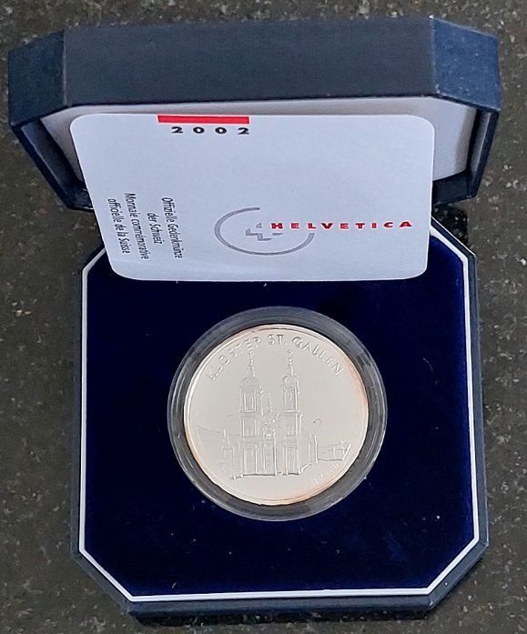 Tutti le monete: 20 Franken 2002 Silber pp Kloster St. Gallen Box – Nuovo (secondo la descrizione) da Arch venduto da moneyswiss
