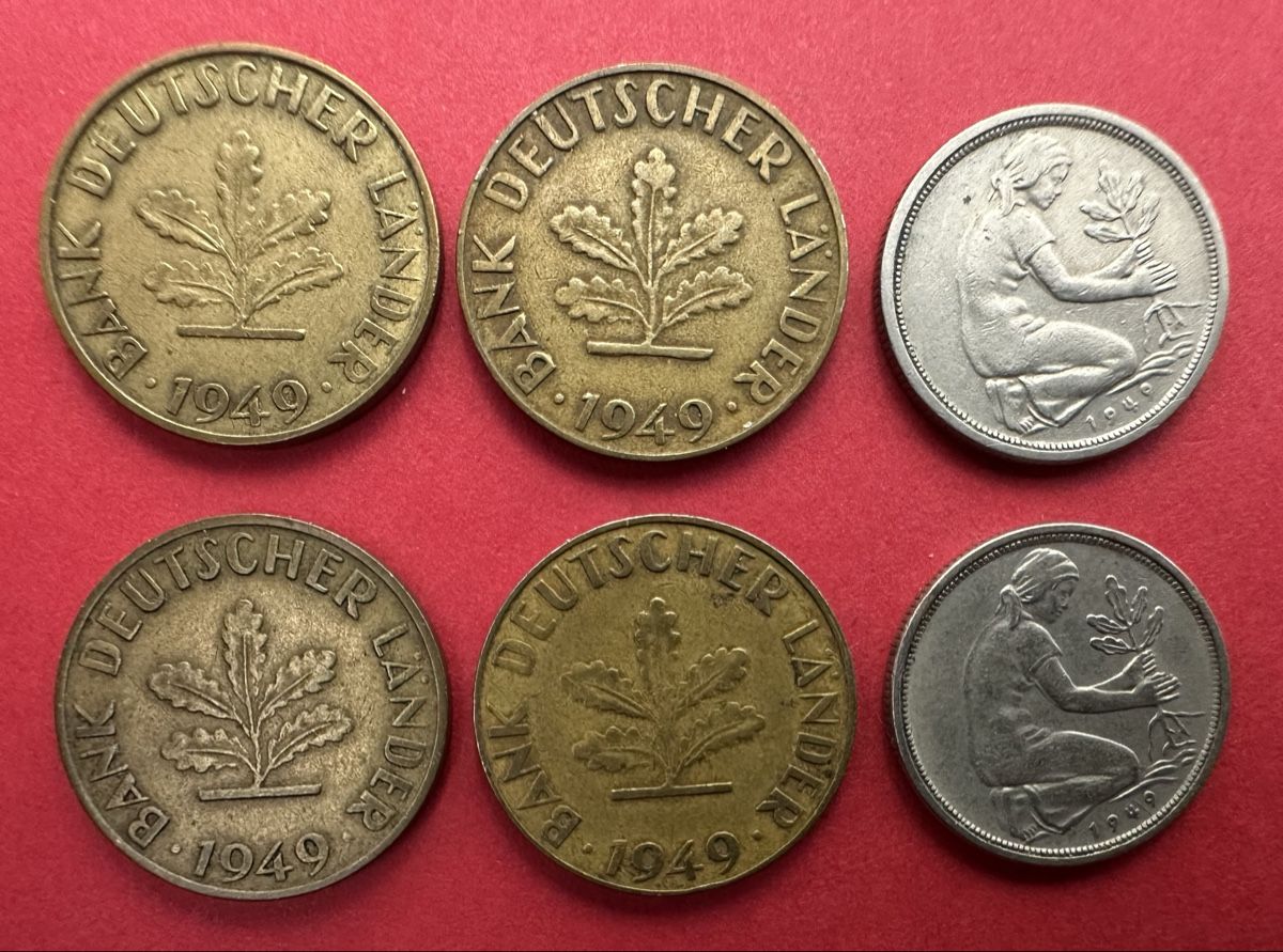 Tutti le monete: 1949 BANK DEUTSCHER LÄNDER  – Usato da Watt venduto da Coins13