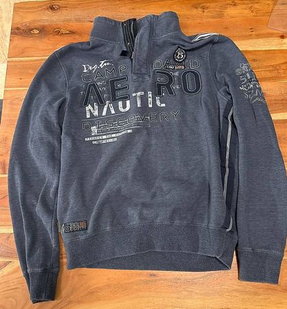 Camp David Pullover / Sweatshirt Gr. M blau