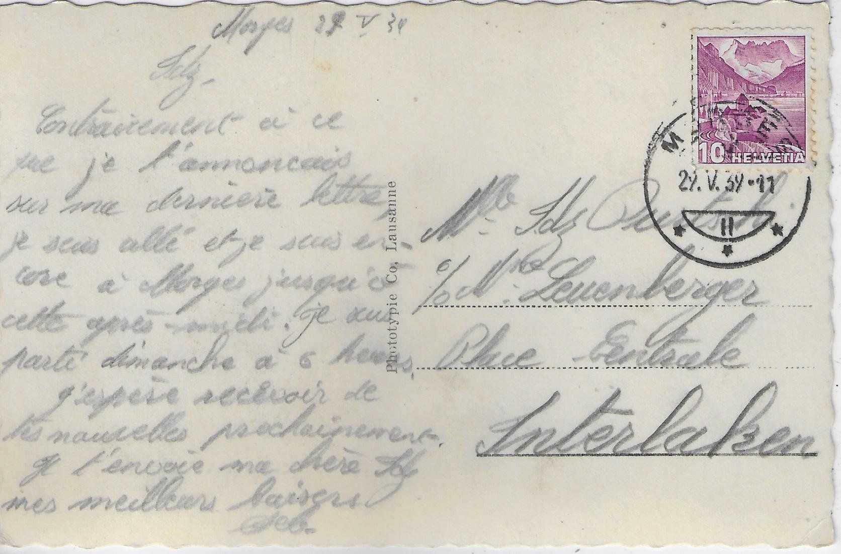Cartoline postali: Morges - Le Port - Barque – Usato da Ettingen venduto da Kartenplanet 1