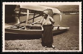 Costume Ticinese, Mädchen mit Tragekorb