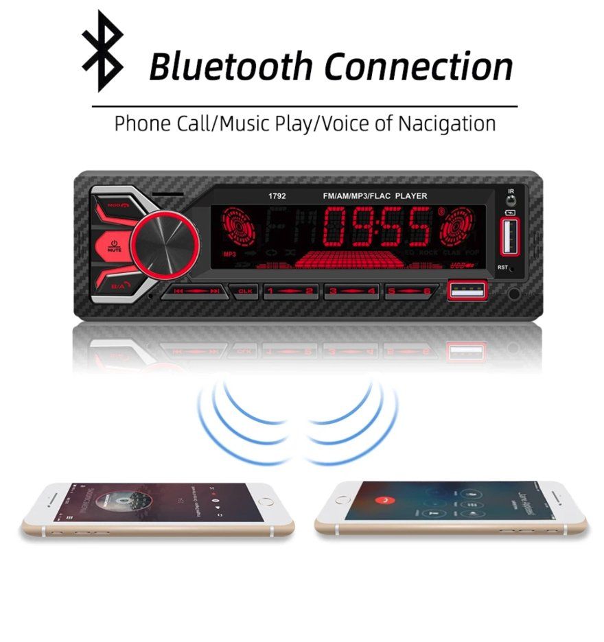 Radio: Autoradio 1DIN 1792 - Bluetooth, USB, AUX, FM, RDS – Nuovo e nell'imballaggio originale da Corcelles-près-Payerne venduto da FactoryofSound 1