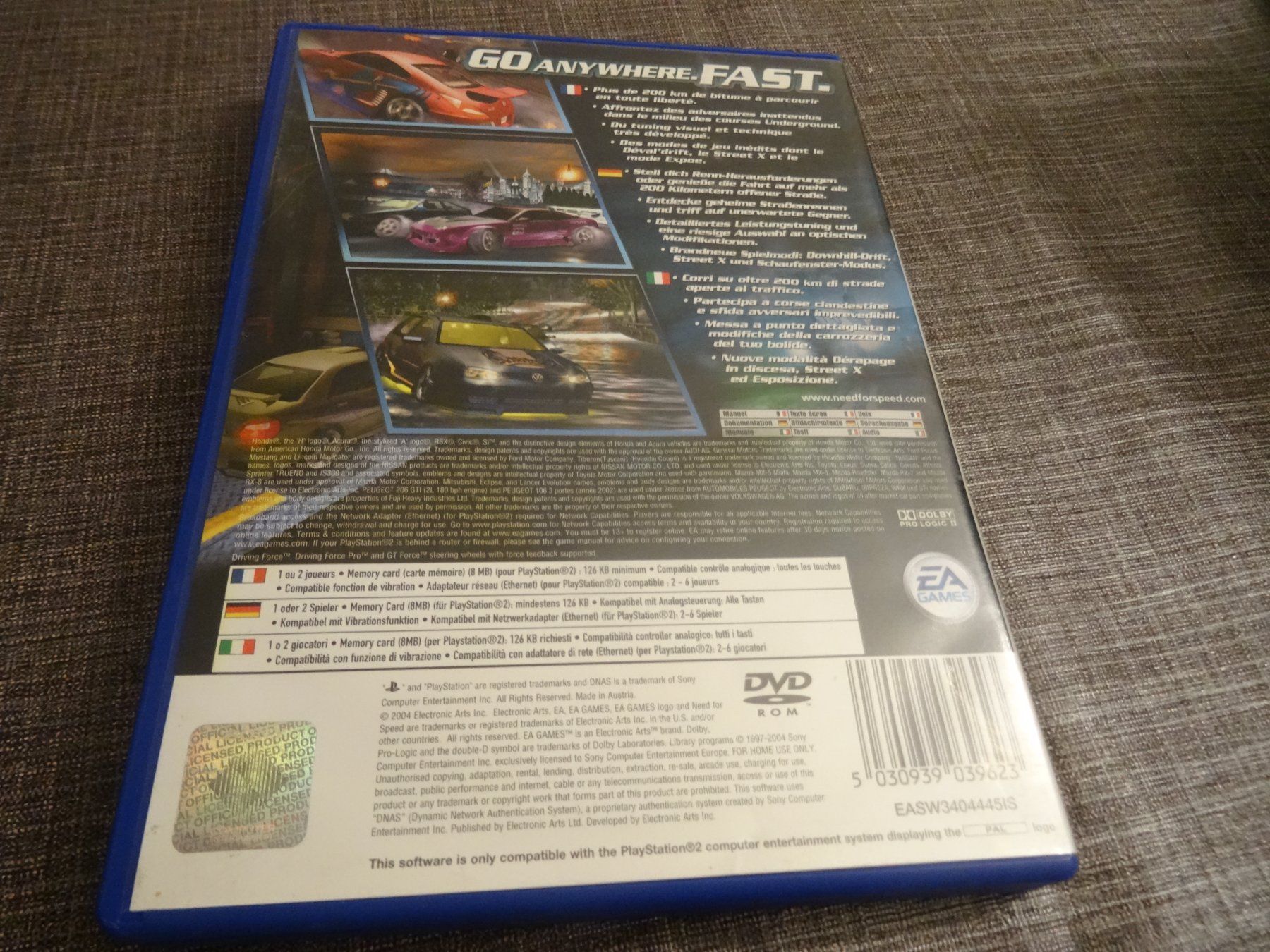 Sony Giochi: Need for Speed Underground 2 PS2 – Difettoso da Olten venduto da Disc-Ausverkauf 2