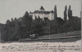 BLONAY - Le Château - Train - 1906