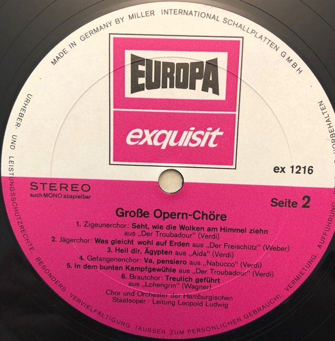 Dischi in vinile: Grosse Opern-Chöre (LP) – Usato da Grüningen venduto da azulamarillo_vinyl 3