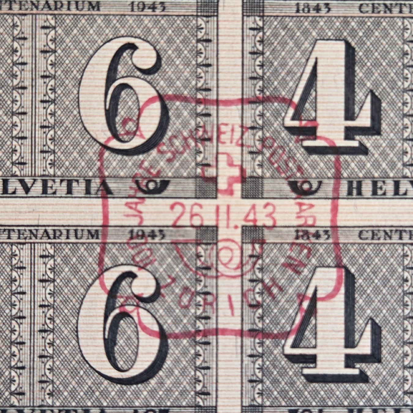 Tutti i francobolli: Briefmarken Block 4+6 Helvetia 1943 – Usato da Stans venduto da Ducati16 4