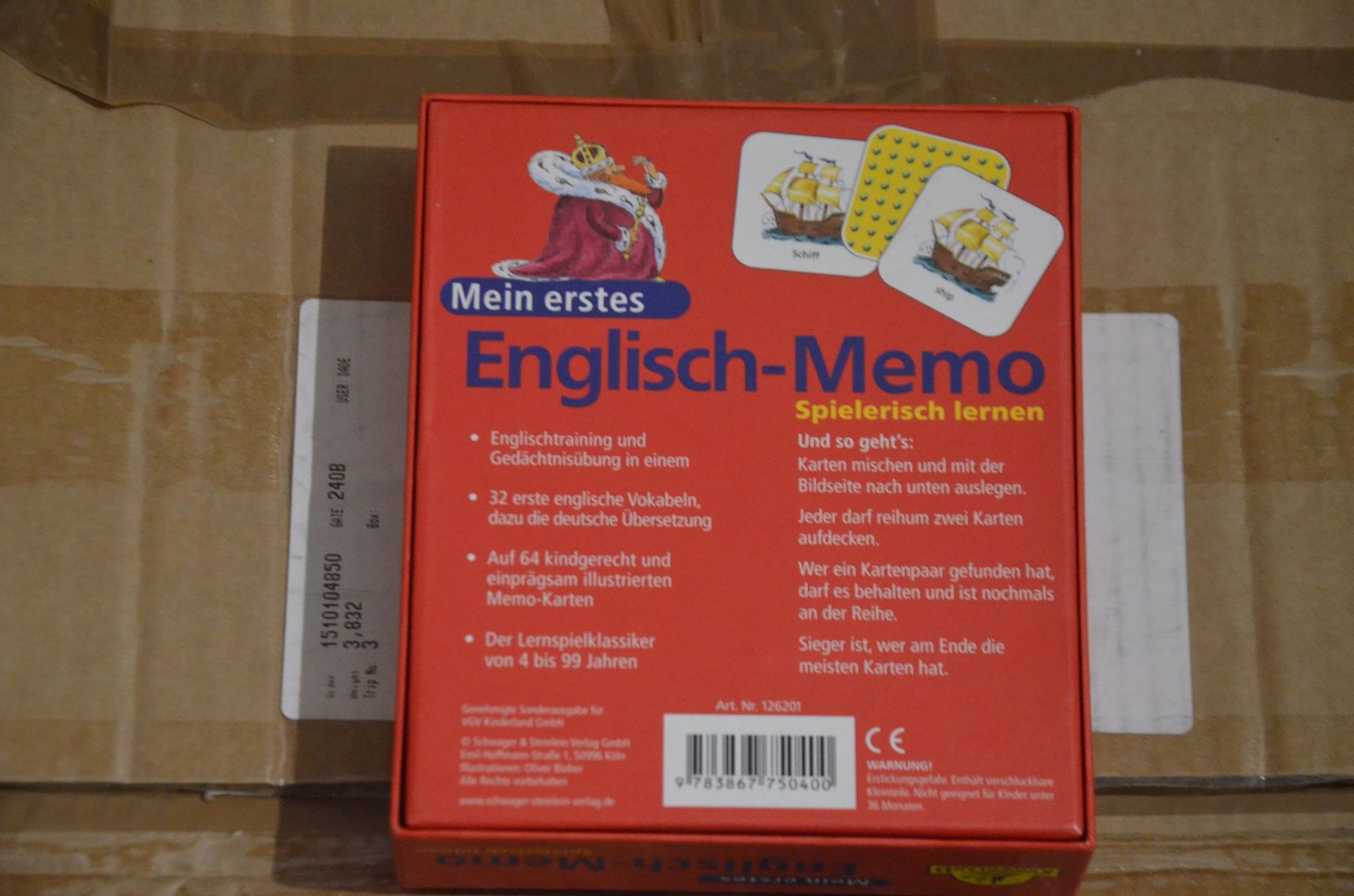 Jeux: MEMORY NEU – Neuf avec emballage d'origine à Chiasso par Dolly015 1