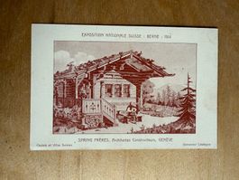 Antike Postkarte Schw. Landesausstellung, Bern, 1914, ungel.