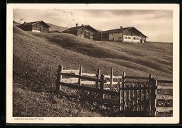 Obertschappina, Ortsansicht mit Alpenh