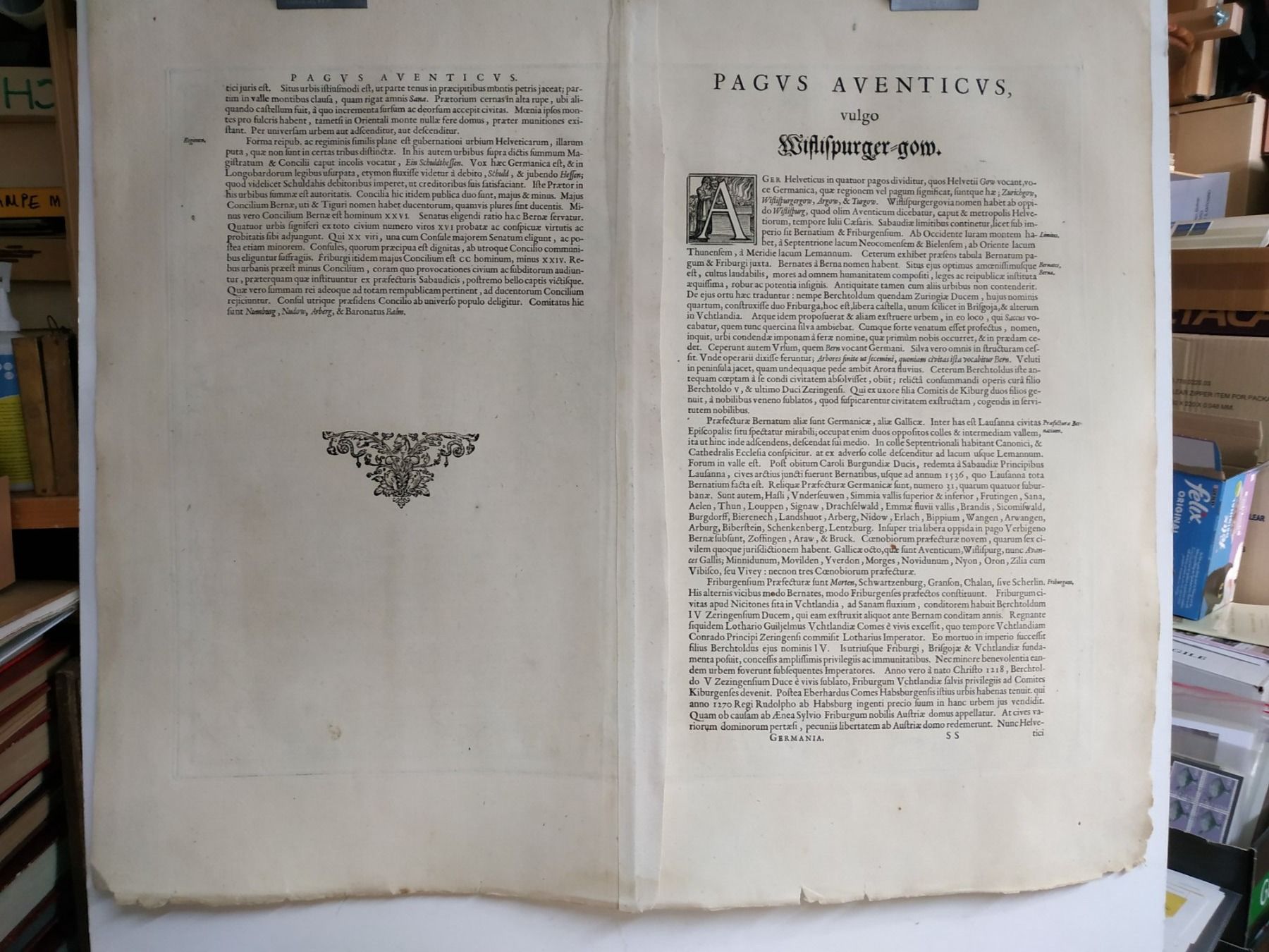 Landkarten & Atlanten: Schweiz - "Das WIFLISPUR  Gergow" - 1634 ca. – Gebraucht aus Sorengo von 74in 4