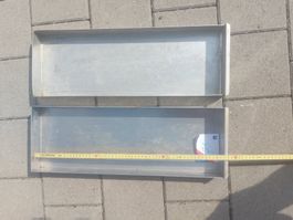 2 Backformen Alu-Backblech / Schnittenblech 57 x 20 cm (78)