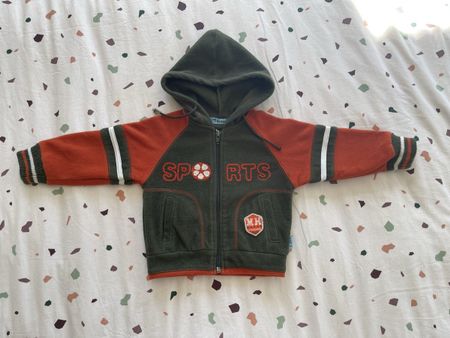 Fleecejacke mit Kapuze, Grösse 12M