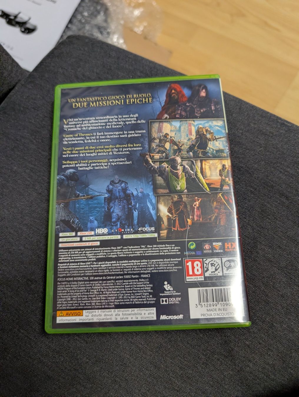 Spiele: Game of thrones Microsoft Xbox 360 – Gebraucht aus Giubiasco von Ticinerd 1