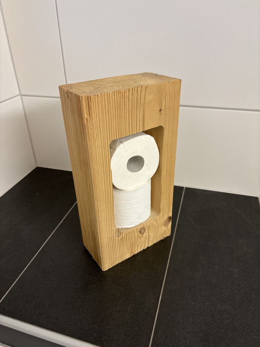 WC: WC-Rollenhalter Holz Vintage Shabby Chic – Gebraucht aus Salvenach von Bali06 1
