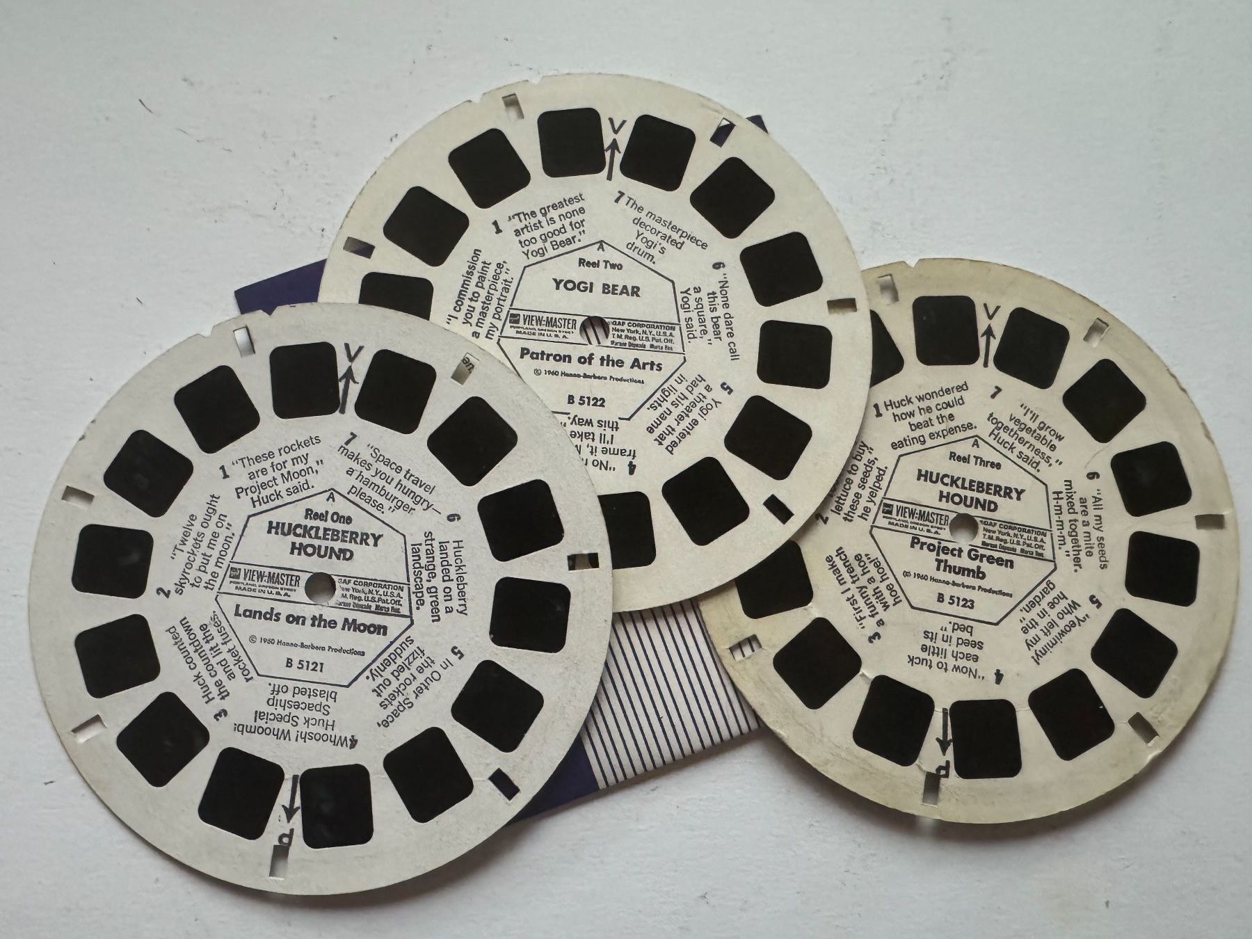 View-master Spielzeuge: View-Master 3D: Nr. B 512 HUCKLEBERRY HOUND mit Yogi Bear – Gebraucht aus Tegerfelden von siebenmacky 1