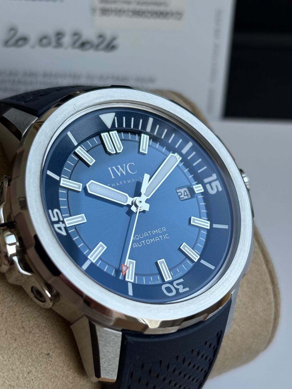 IWC Orologi: IWC Aquatimer Automatic Blue 42mm mit Garantie – Nuovo (secondo la descrizione) da Birsfelden venduto da Mynos 5
