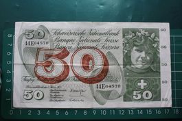 apfelernte banknote 50 franken 1973
