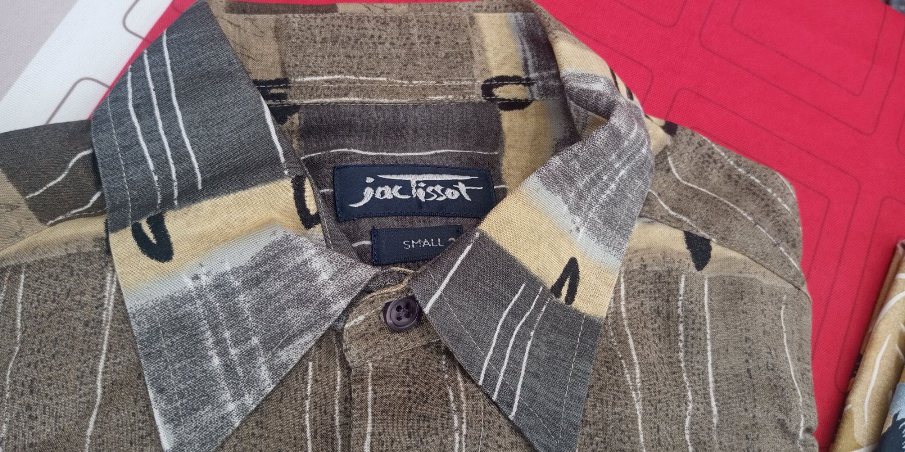 Camicie: Jac Tissot Kurzarm Herren Hemd mit Muster S – Usato da st.gallen venduto da Strubili 2
