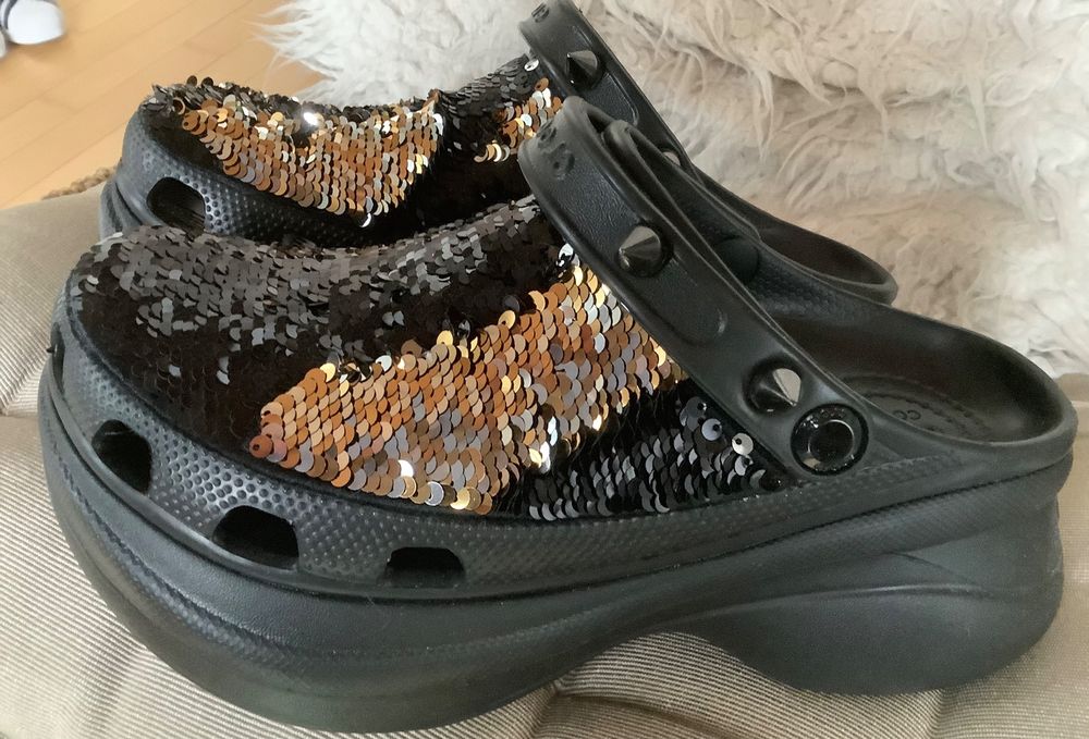 Crocs platform mit Paillette Kaufen auf Ricardo