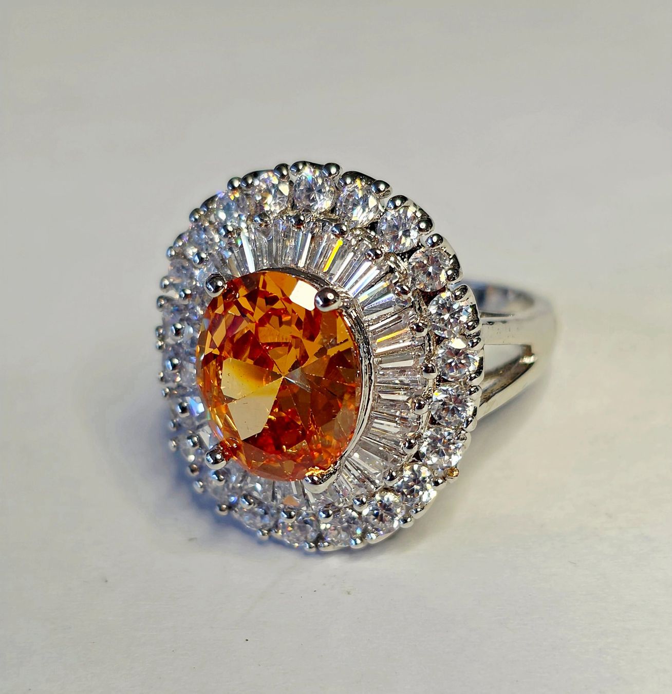 Bagues: Edelstein Silber Fingerring – Neuf (Voir description) à Zürich par adriben 1